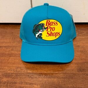 Bass Pro Shops Teal Logo Fish Trucker Hat